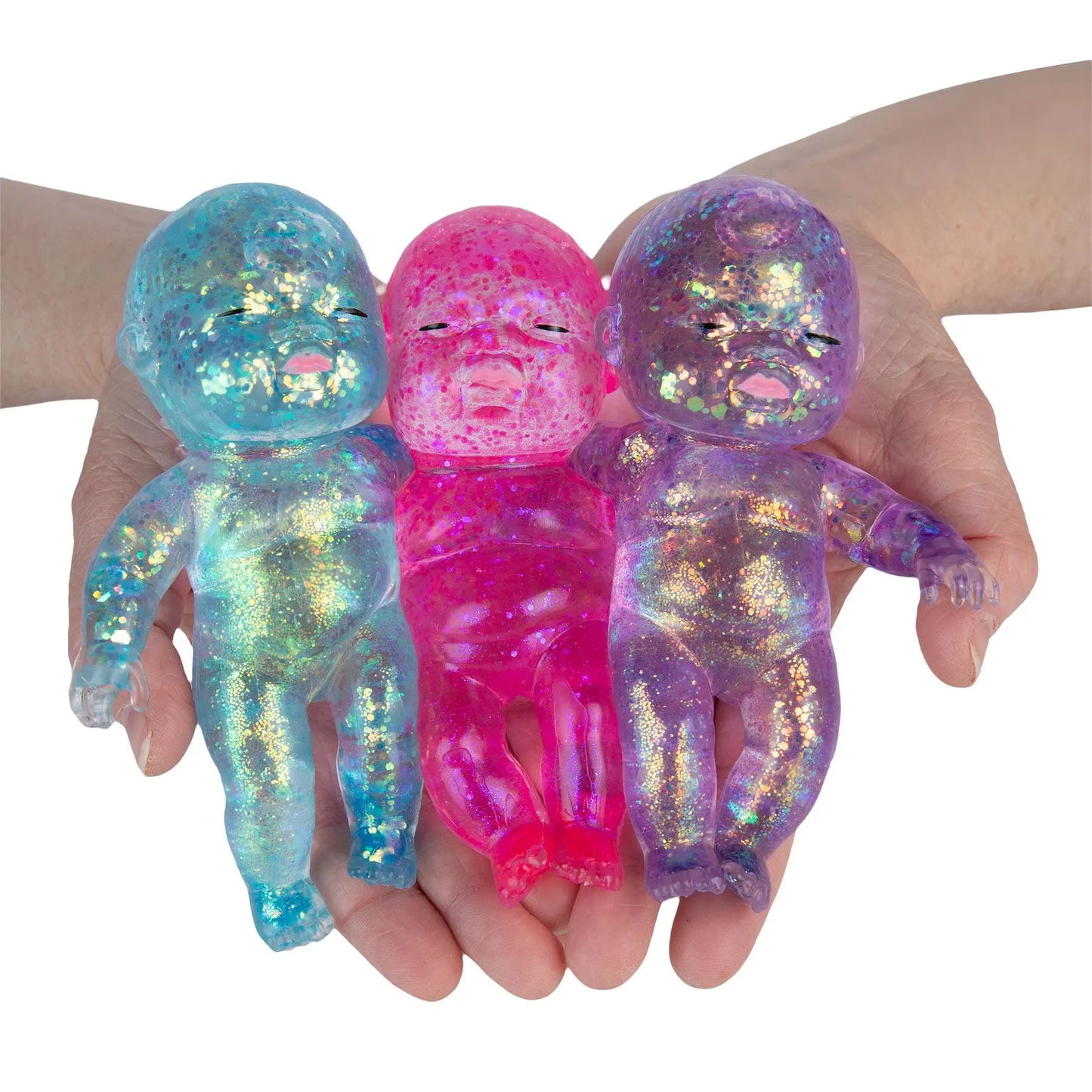 Sugar Swaps Jumbo Baby Squishy Toy, Slow Rising Glitter Squeeze Toy for Stress Relief, Soft Sensory Fidget Toy for Kids & Adults, Cute Stretchy Collectible Squishies