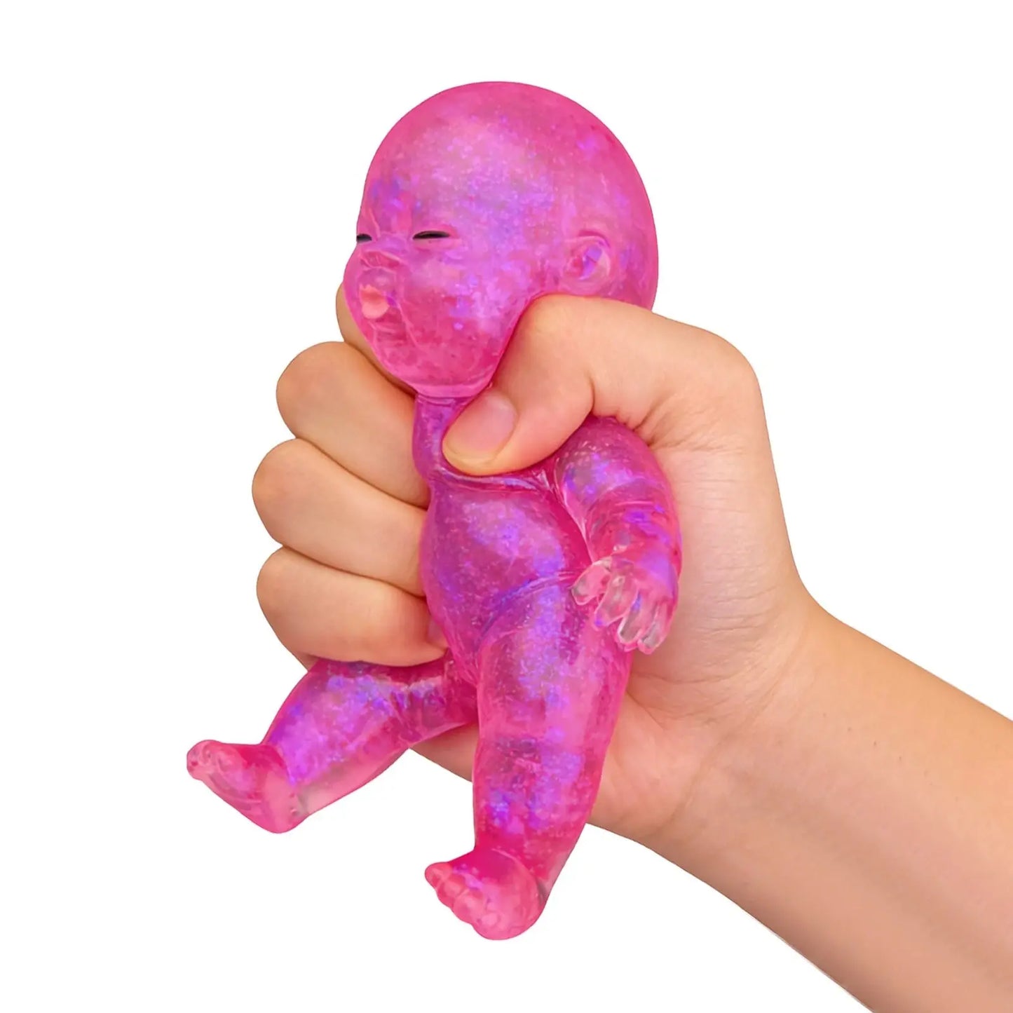 Sugar Swaps Jumbo Baby Squishy Toy, Slow Rising Glitter Squeeze Toy for Stress Relief, Soft Sensory Fidget Toy for Kids & Adults, Cute Stretchy Collectible Squishies
