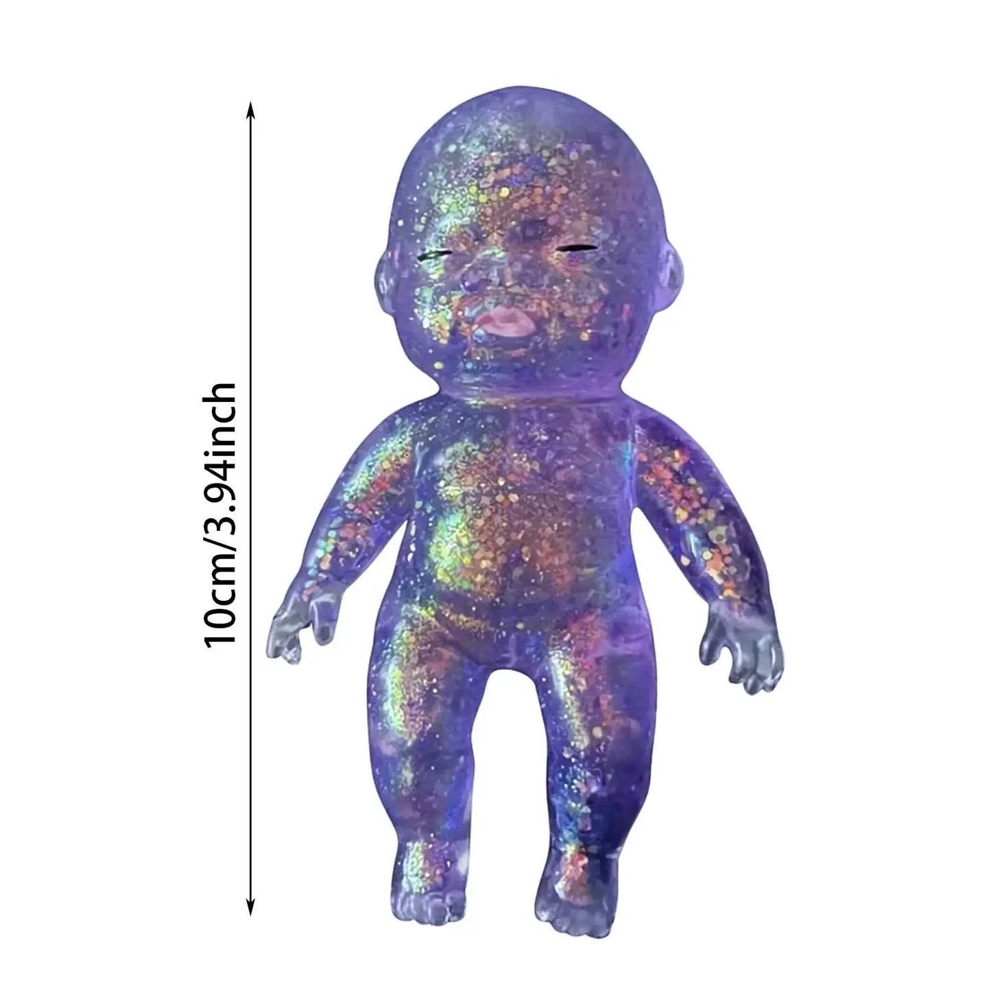 Sugar Swaps Jumbo Baby Squishy Toy, Slow Rising Glitter Squeeze Toy for Stress Relief, Soft Sensory Fidget Toy for Kids & Adults, Cute Stretchy Collectible Squishies