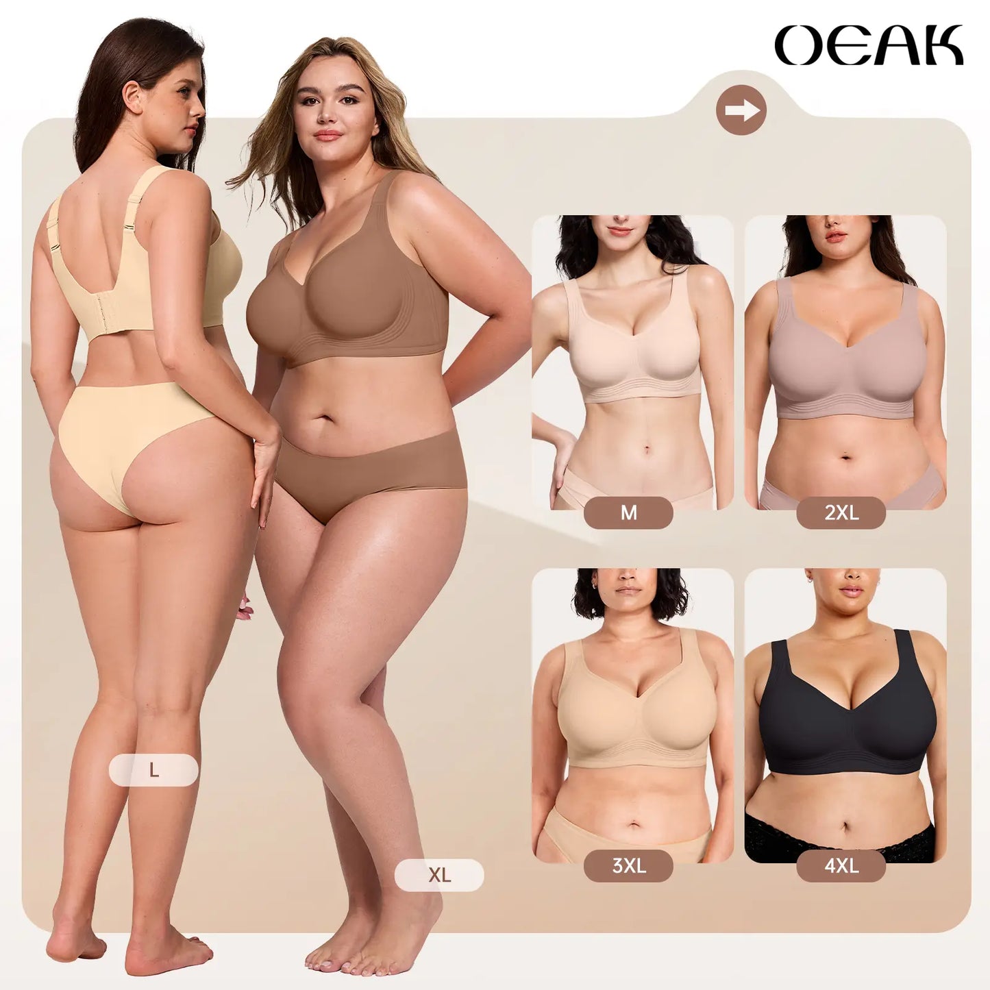Womens Jelly Bras Full Coverage Wireless Supportive Bra Push Up Plus Size Comfort Soft No Underwire Seamless Comfortable Wireless T-Shirt Everyday Bras Wings